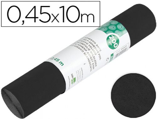 Rolo adesivo liderpapel veludo preto rolo de 0,45 x 10 mt , Liderpapel , 59413 , 8423473594135